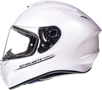 CASCO MT TARGO SOLID A0 BLANCO PERLA BRILLO