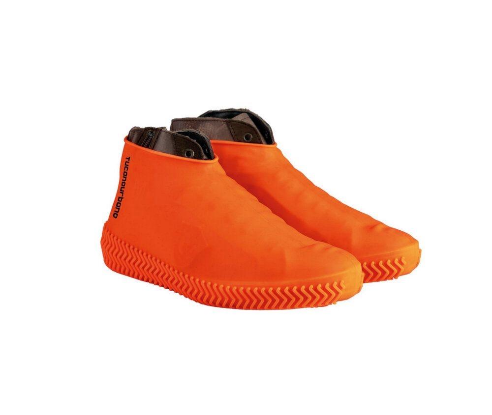 CUBRE BOTAS TUCANO IMPERMEABLE DE SILICONA NARANJ