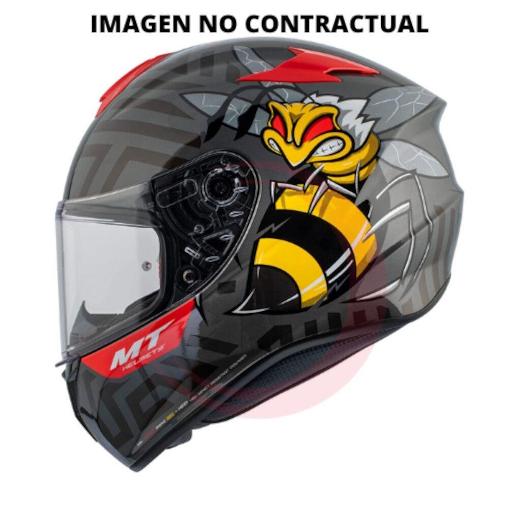 CASCO MT FF106 TARGO BEE B5 ROJO FLUOR