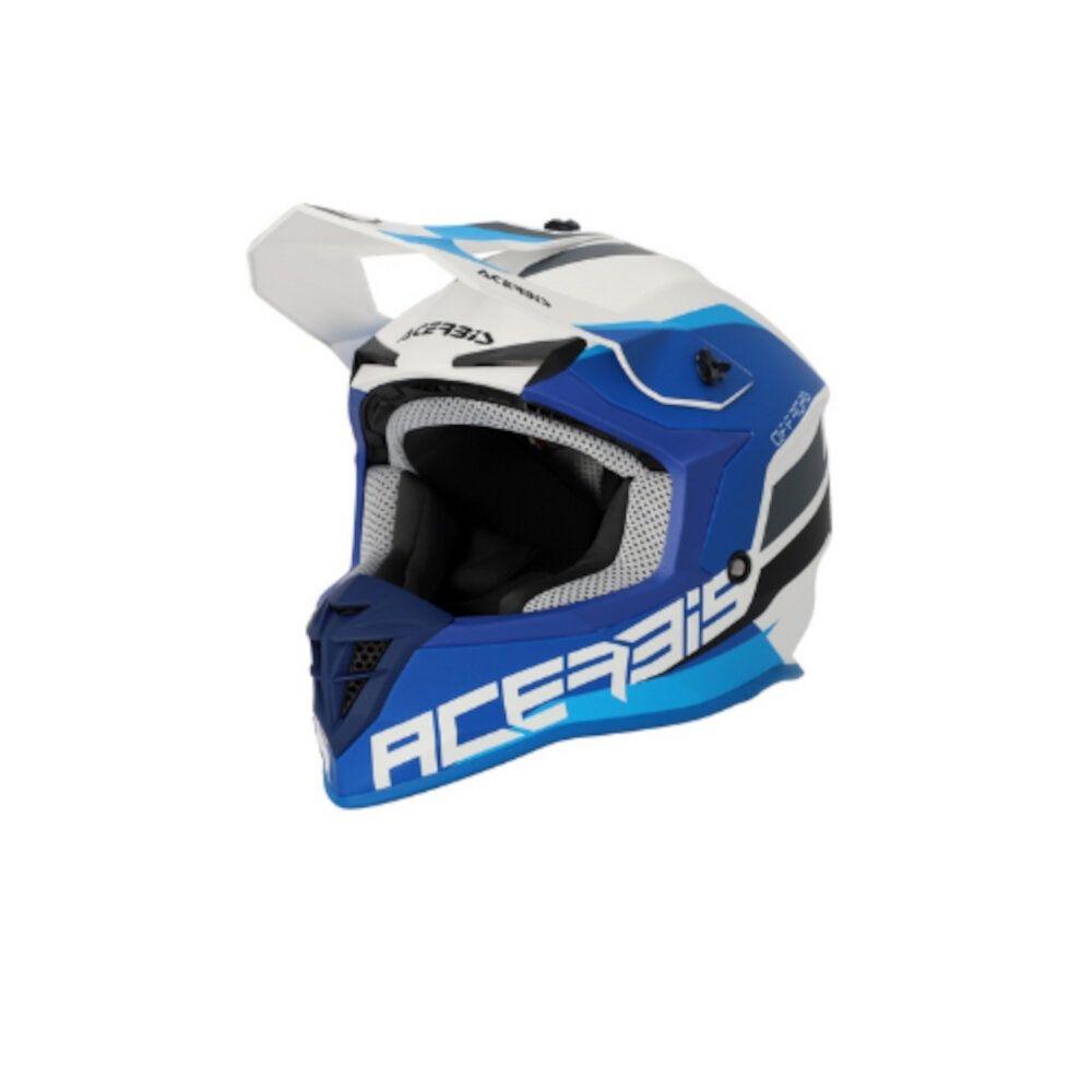 CASCO ACERBIS LINEAR AZUL/BLANCO