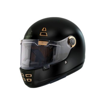 CASCO INTEGRAL RETRO JARAMA A1 NEGRO MATE