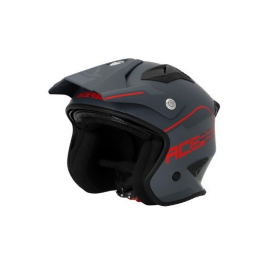 CASCO ACERBIS JET ARIA 2206 GRIS/ROJO