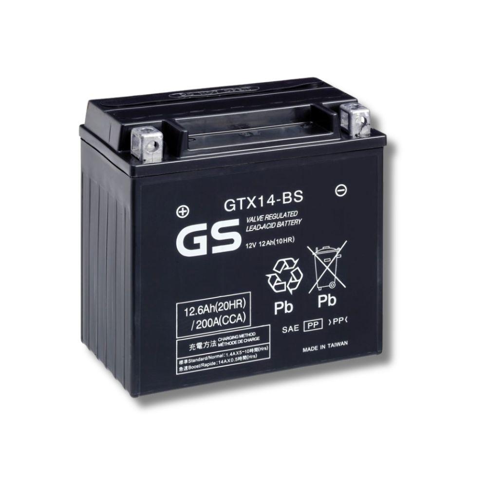 Batería GS GTX14-BS 12V 12,6Ah 200A AGM