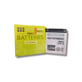 Batería de moto CODEPARTS YB12A-A = 12N12A-4A-1