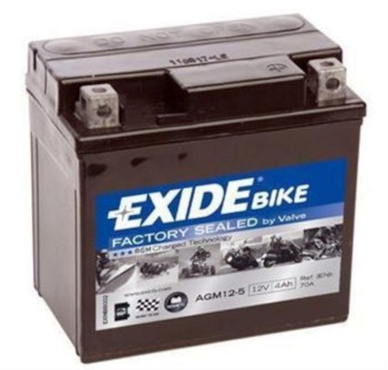 BATERÍA EXIDE AGM12-5 12V 4AH