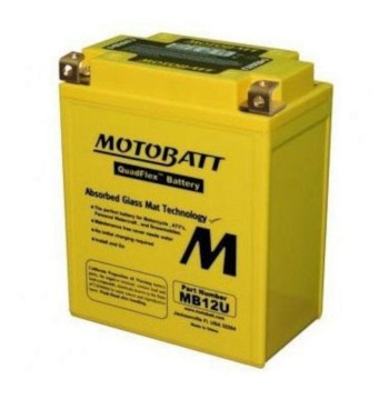 Batería Motobatt MB12U AGM QuadFlex 12V