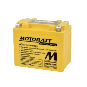 Batería de moto MOTOBATT MBTX12U