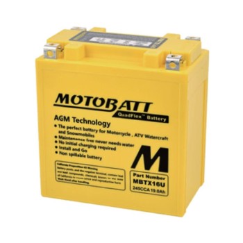 Batería de moto MOTOBATT MBTX16U