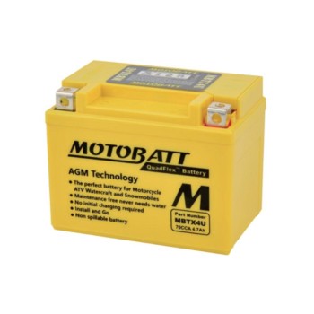 Batería de moto MOTOBATT MBTX4U