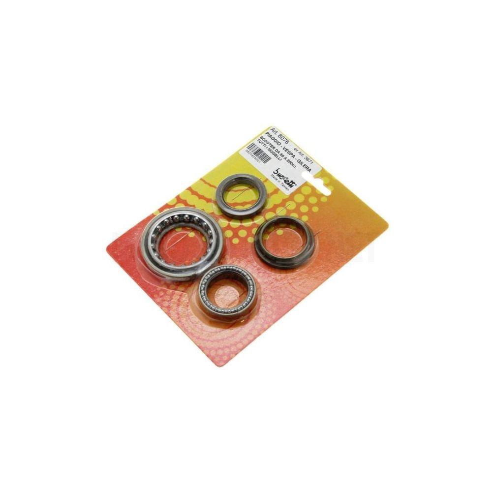 Kit cojinetes de dirección Buzzetti 6076 para Vespa, Piaggio Gilera y Derbi   Alta compatibilidad