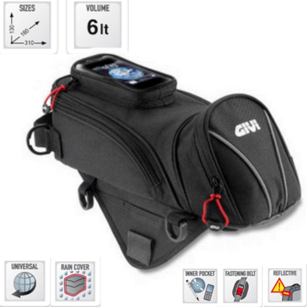 BOLSA GIVI EASY-T EA106B 6 LTS C/ IMANES