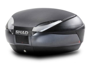 BAUL SHAD SH48 NEGRO/GRIS OSCURO 48 LITROS