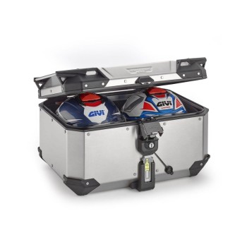 Maleta Givi Trekker Outback EVO OBKEV58A 58L aluminio natural