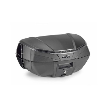 Baúl Givi V49 AIR 49L negro catadióptrico ahumado