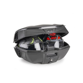 Baúl Givi V49 AIR 49L negro catadióptrico ahumado