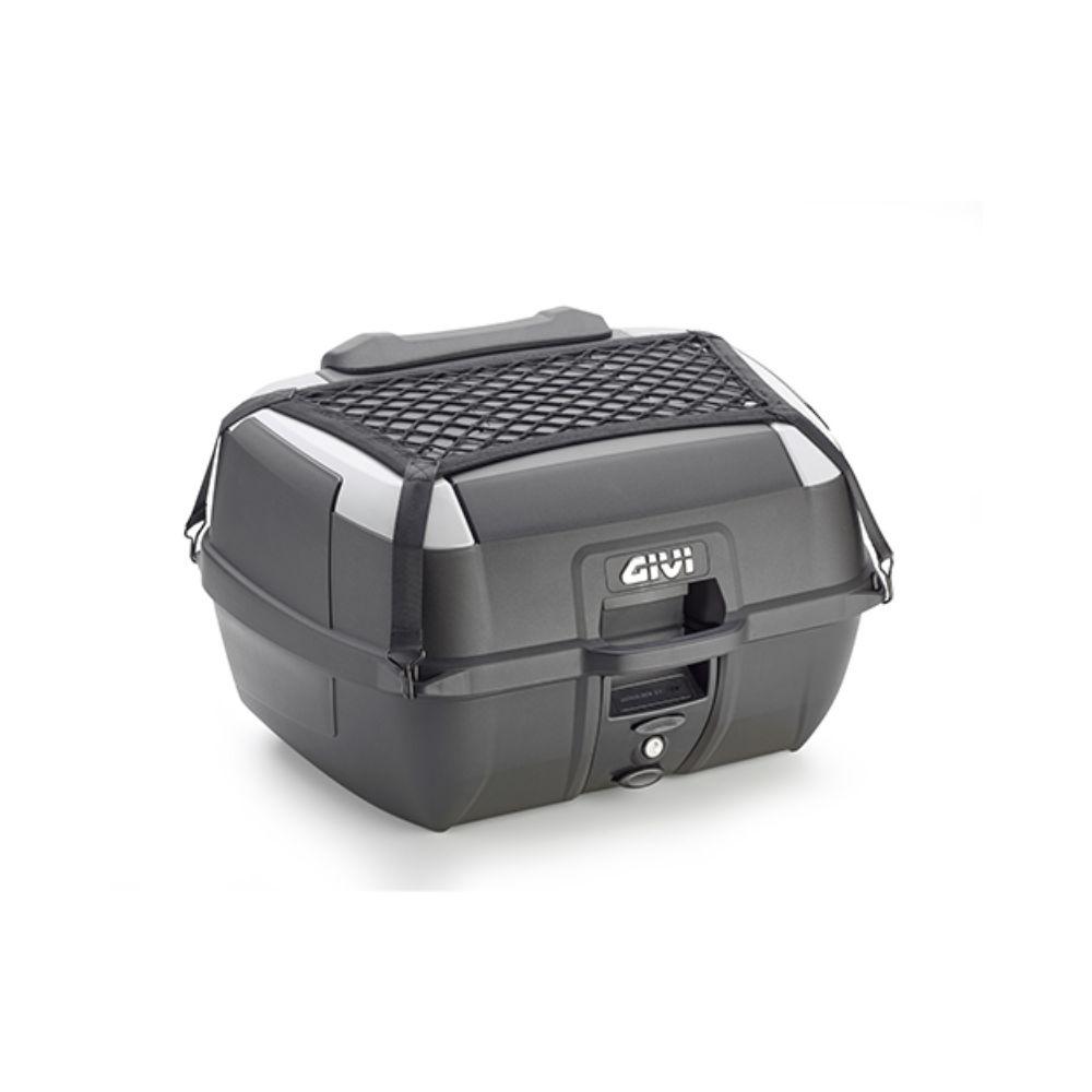 Baúl GIVI B45+ Monolock 45L negro con parrilla universal y respaldo