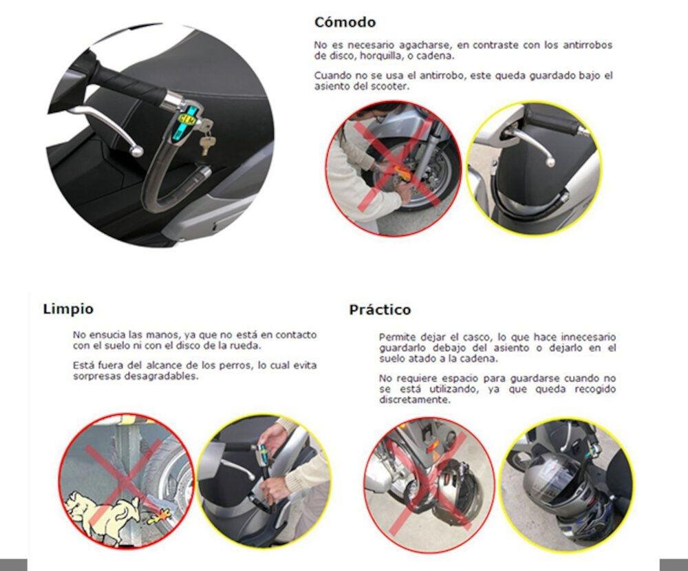 ANTIRROBO CLM-CHIC,ASIENTO, SCOOPY SH-125 ..-04