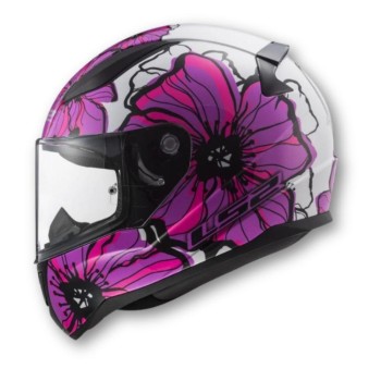 Casco LS2 FF353 Rapid 2 Poppies Rosa Brillo