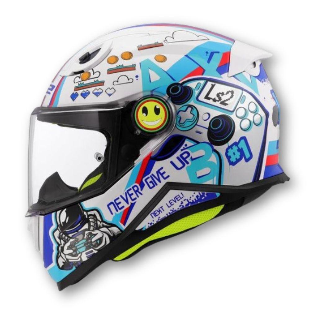 Casco LS2 FF812 KID NEXT LEVEL Blanco Brillo