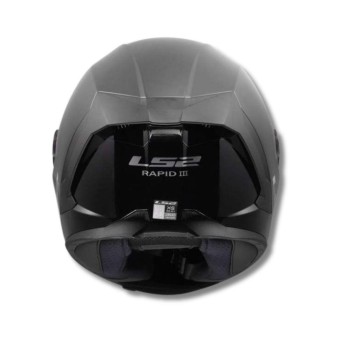 Casco integral LS2 Rapid III solid negro brillo