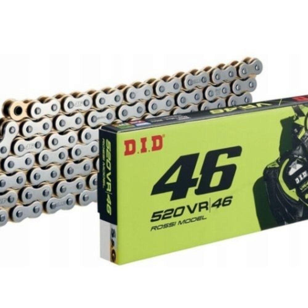 CADENA DID X-RING 520 VR46/ 112P REMACHE ORO