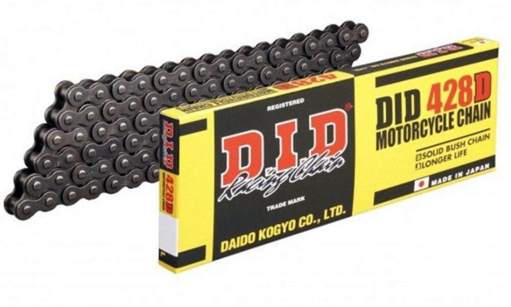 Cadena DID 428 x 148 eslabones con cierre de clip