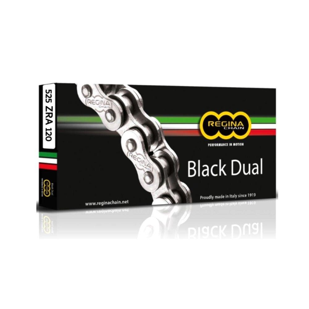 Cadena de moto REGINA 525 120 ZRA BLACK DUAL