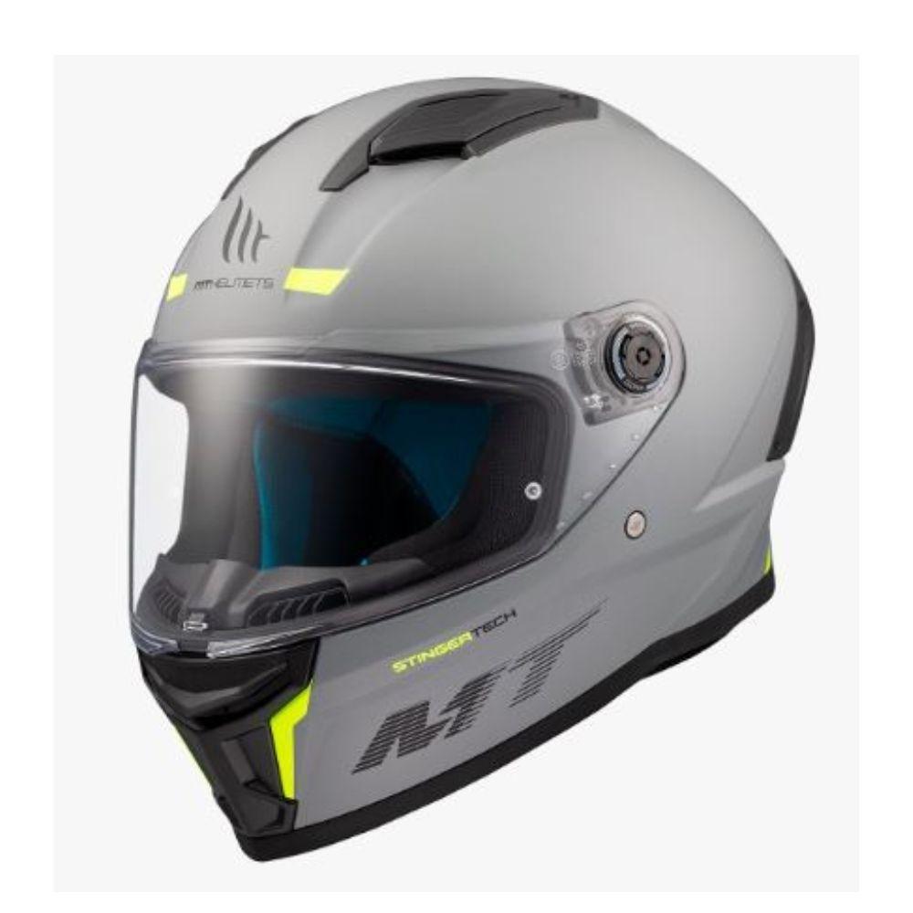 Casco Mt Ff126 Stinger 2 Solid A12 Gris brillo