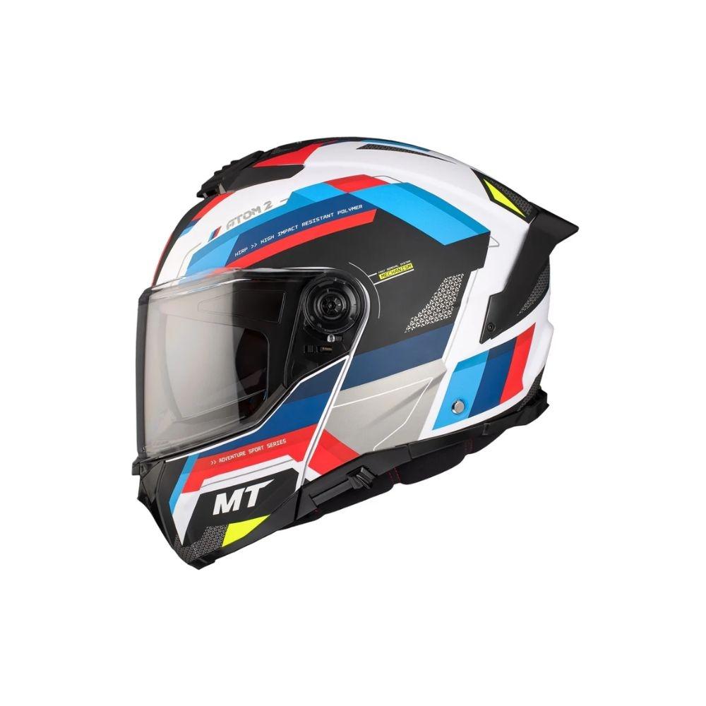 Casco modular MT Atom 2 SV BAST A0 PERLA BRILLO TALLA M