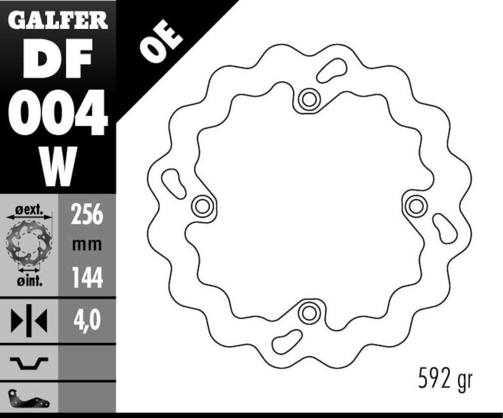 DISC WAVE FIXED 256X4MM