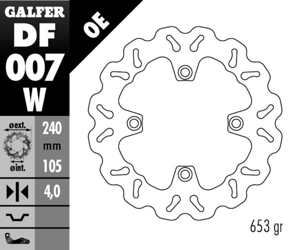 DISC WAVE FIXED 240X4MM