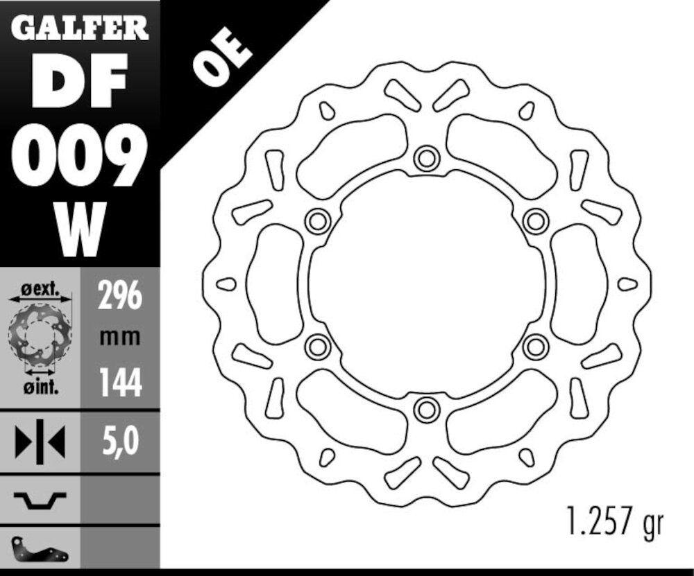 DISC WAVE FIXED 296X5MM