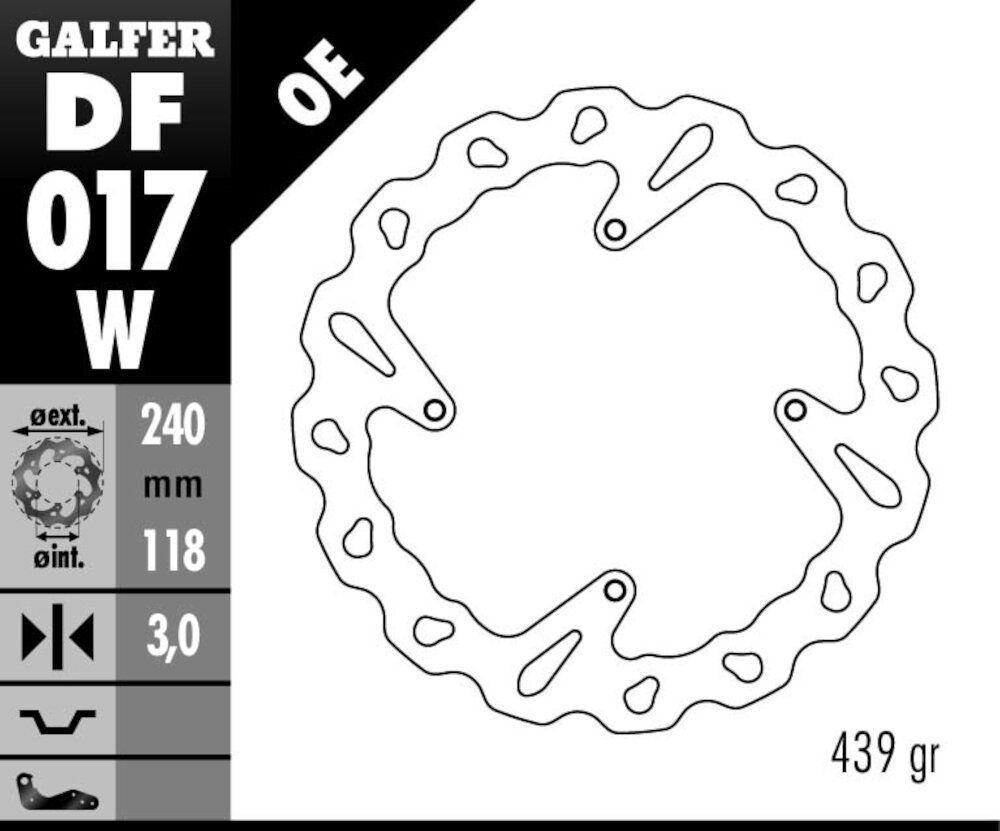 DISC WAVE FIXED 240X3MM