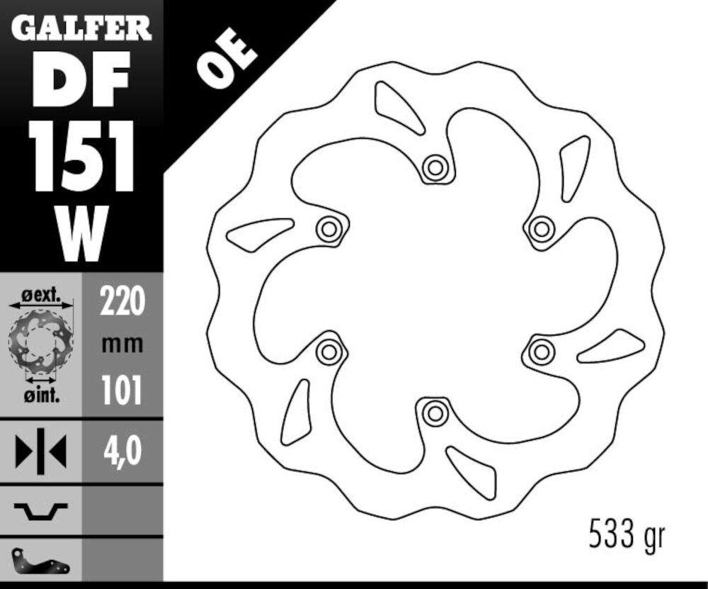 DISC WAVE FIXED 220X4,5MM