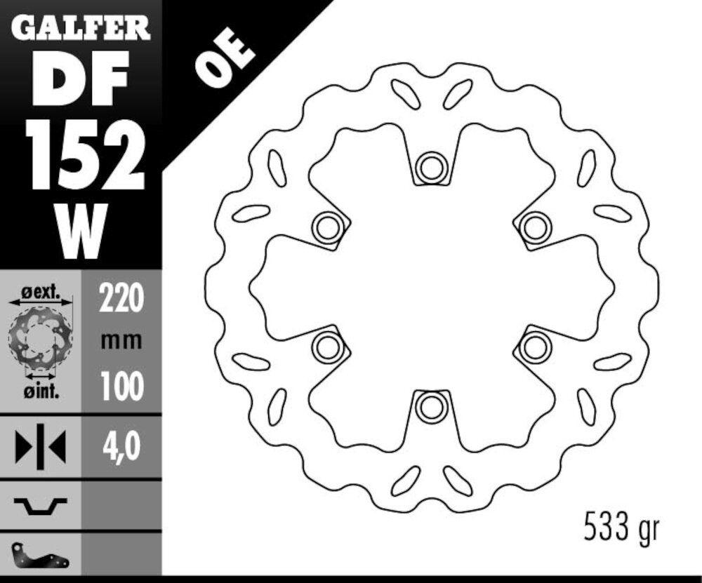 DISC WAVE FIXED 220X4MM