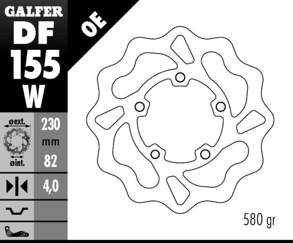 DISC WAVE FIXED 230X4MM