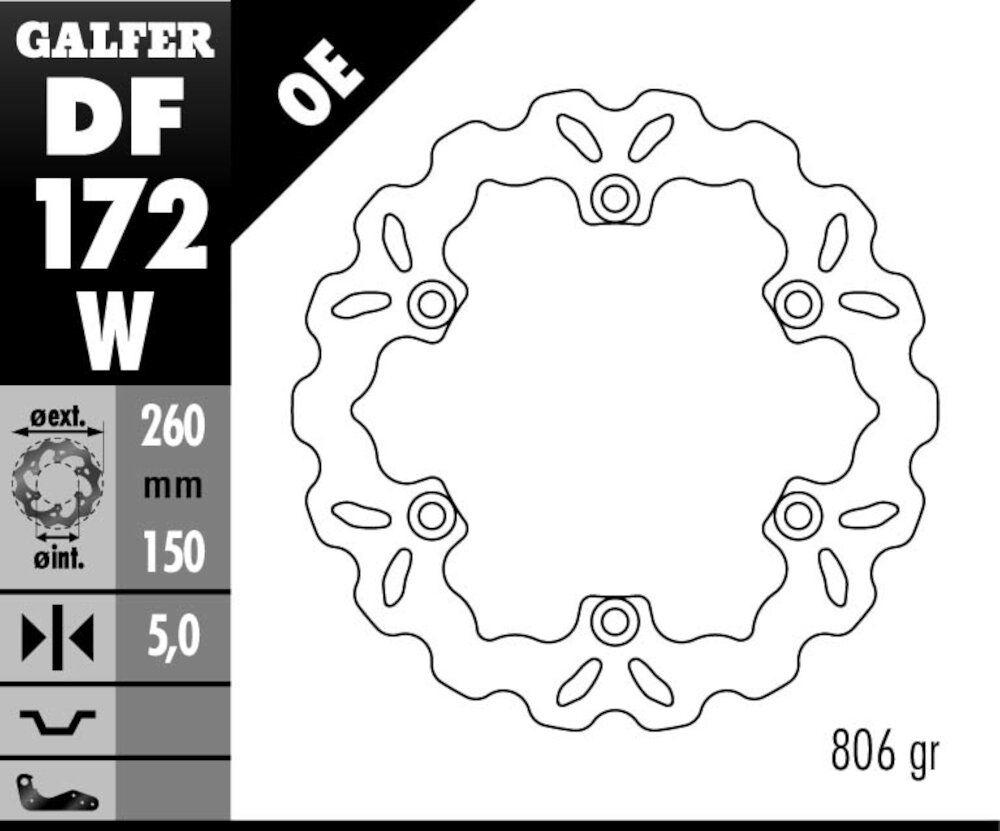 DISC WAVE FIXED 260X5MM