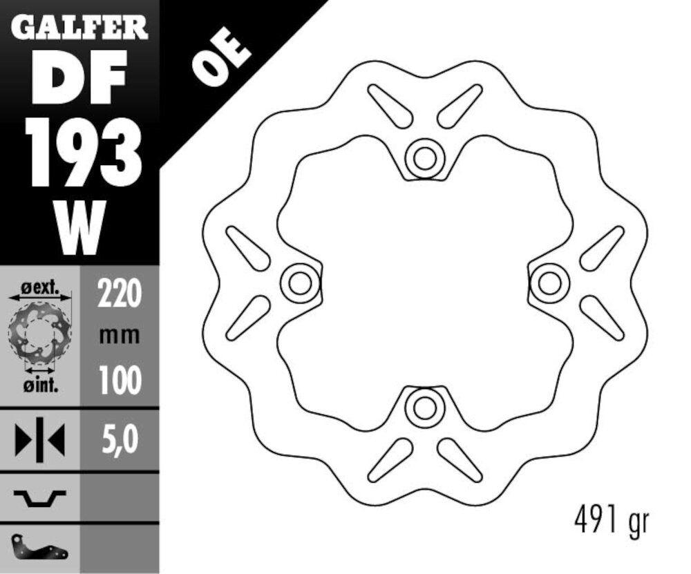 DISC WAVE FIXED 220X4MM