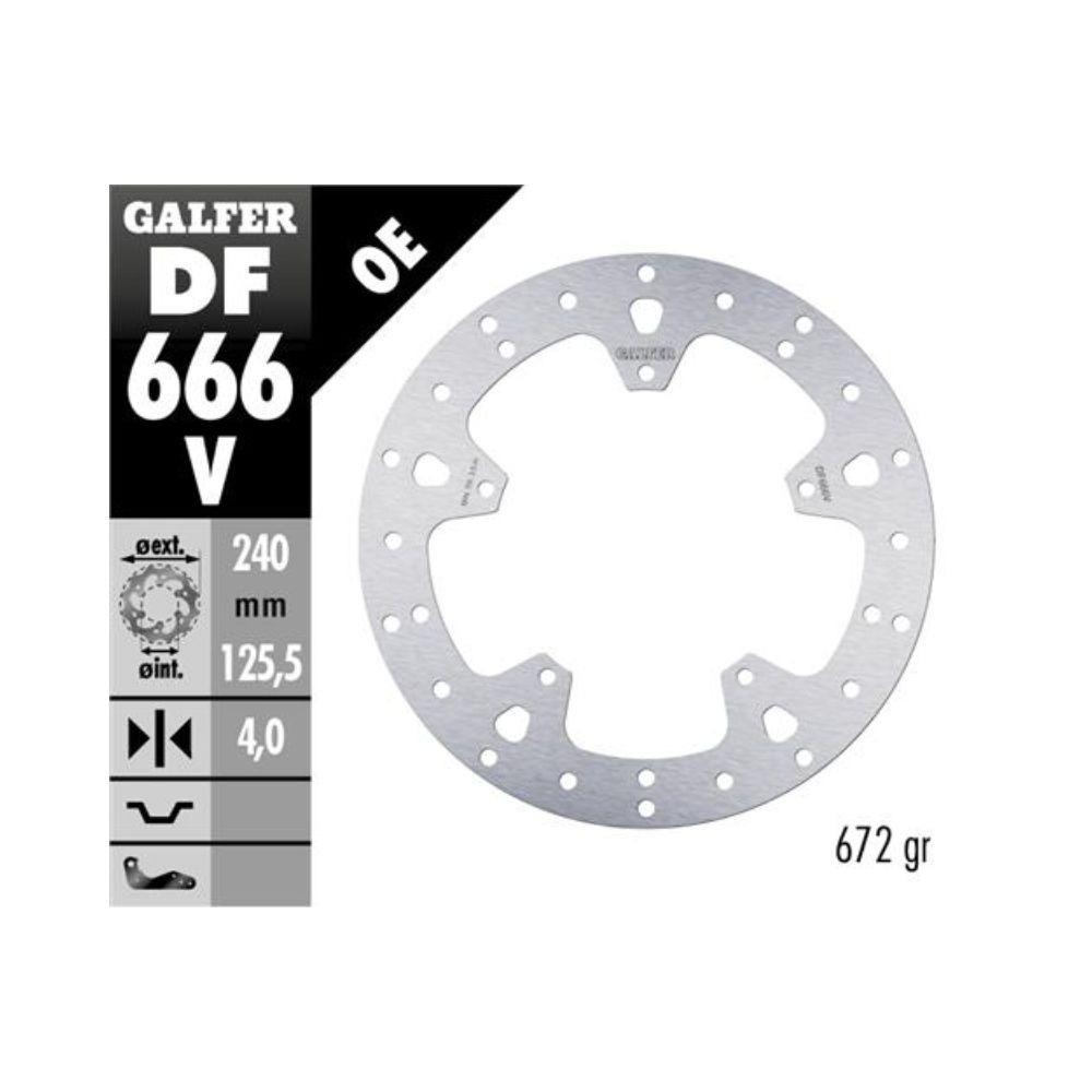 Disco de freno Galfer DF666V para Piaggio Beverly 300/400