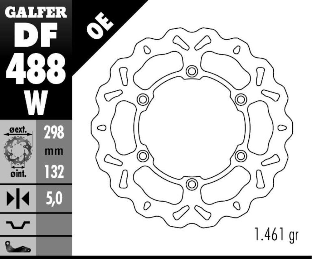 DISC WAVE FIXED 298X5MM