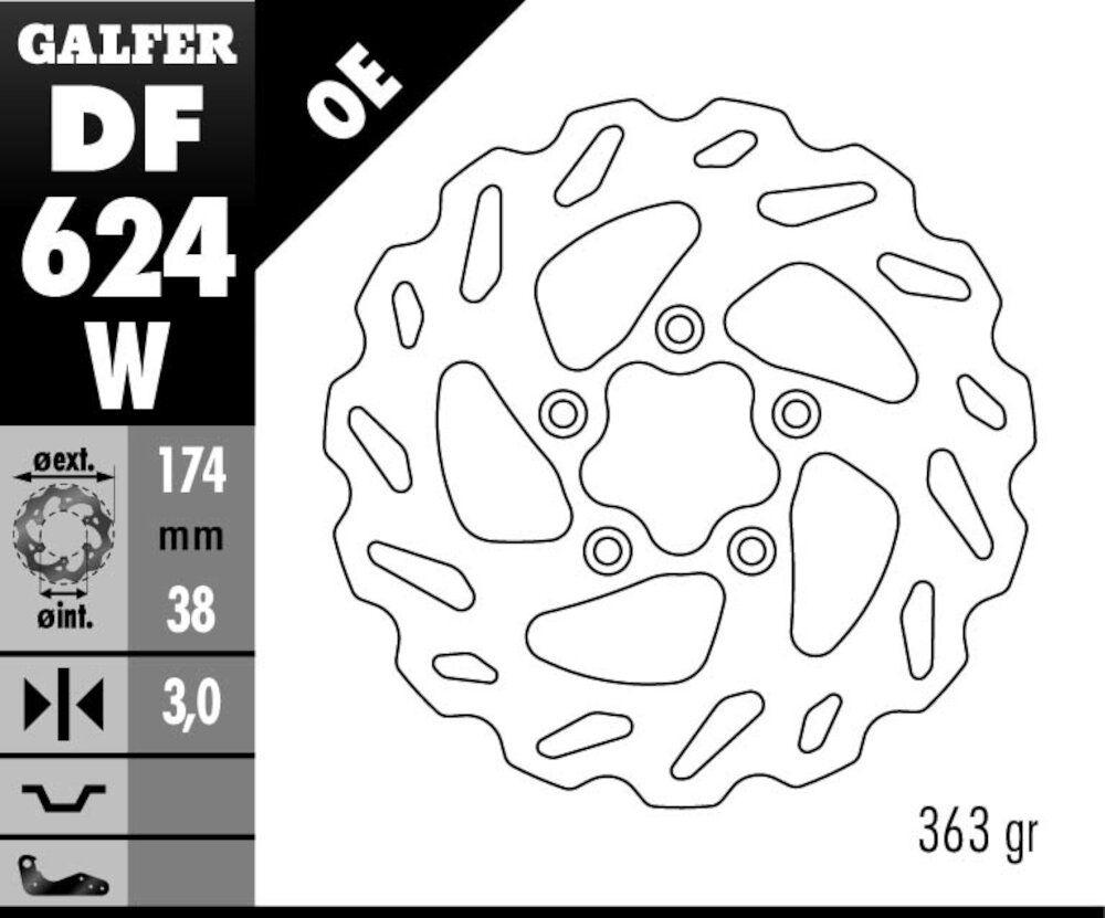 DISC WAVE FIXED 174X3MM