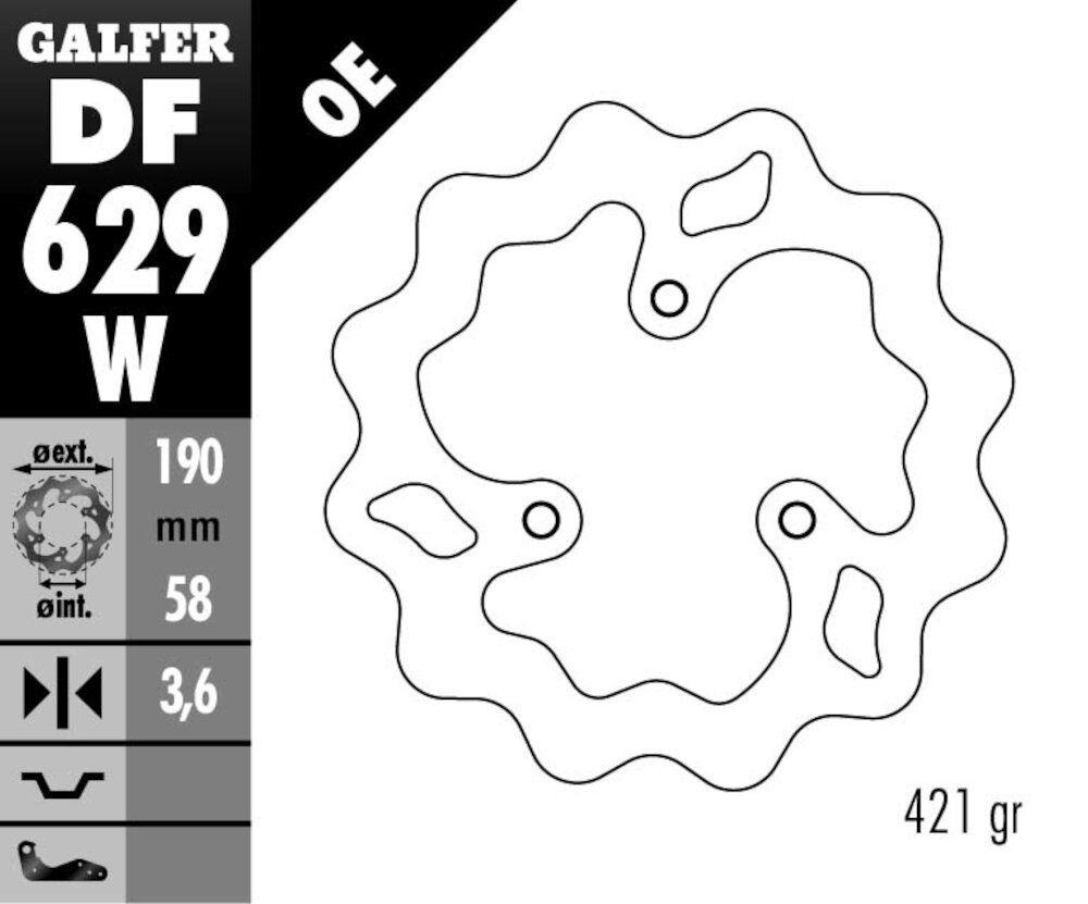 DISC WAVE FIXED 190X4MM