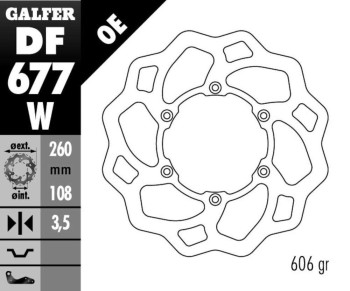 DISC WAVE FIXED 260X3,5MM