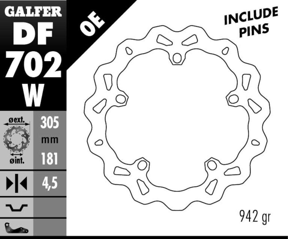 DISC WAVE FIXED 305X5MM