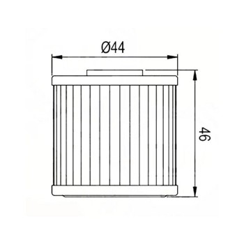Filtro aceite Hiflofiltro HF568 Kymco Xciting 400i 12-17