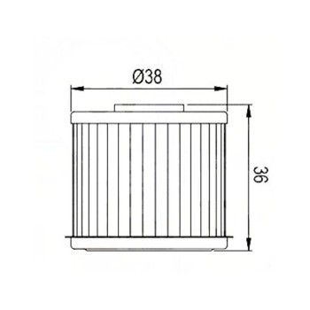 Filtro aceite Hiflofiltro HF117 Honda C125 A Super Cub 22-24