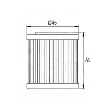 Filtro aceite Hiflofiltro HF182 Piaggio 350 Beverly 11-15