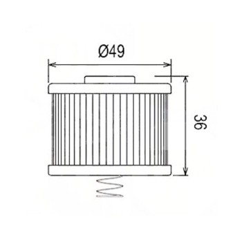 Filtro aceite Hiflofiltro HF540 Yamaha YS125 18