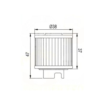 Filtro aceite Hiflofiltro HF118 Honda ATV ATC125 M 86-87