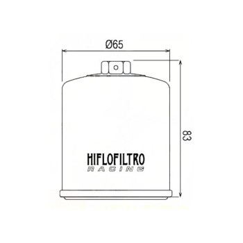 Filtro aceite Hiflofiltro Racing HF303RC Honda CB500 Cup 99